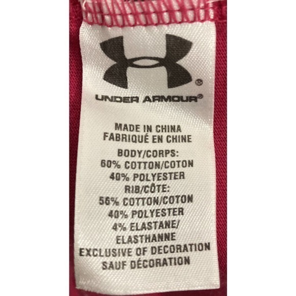 Under Armour Shirt Womens Small Pink Semi Fitted Hunting Short Sleeve Crew Neck - Picture 5 of 10